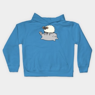 Cat and Little Ram Kids Hoodie